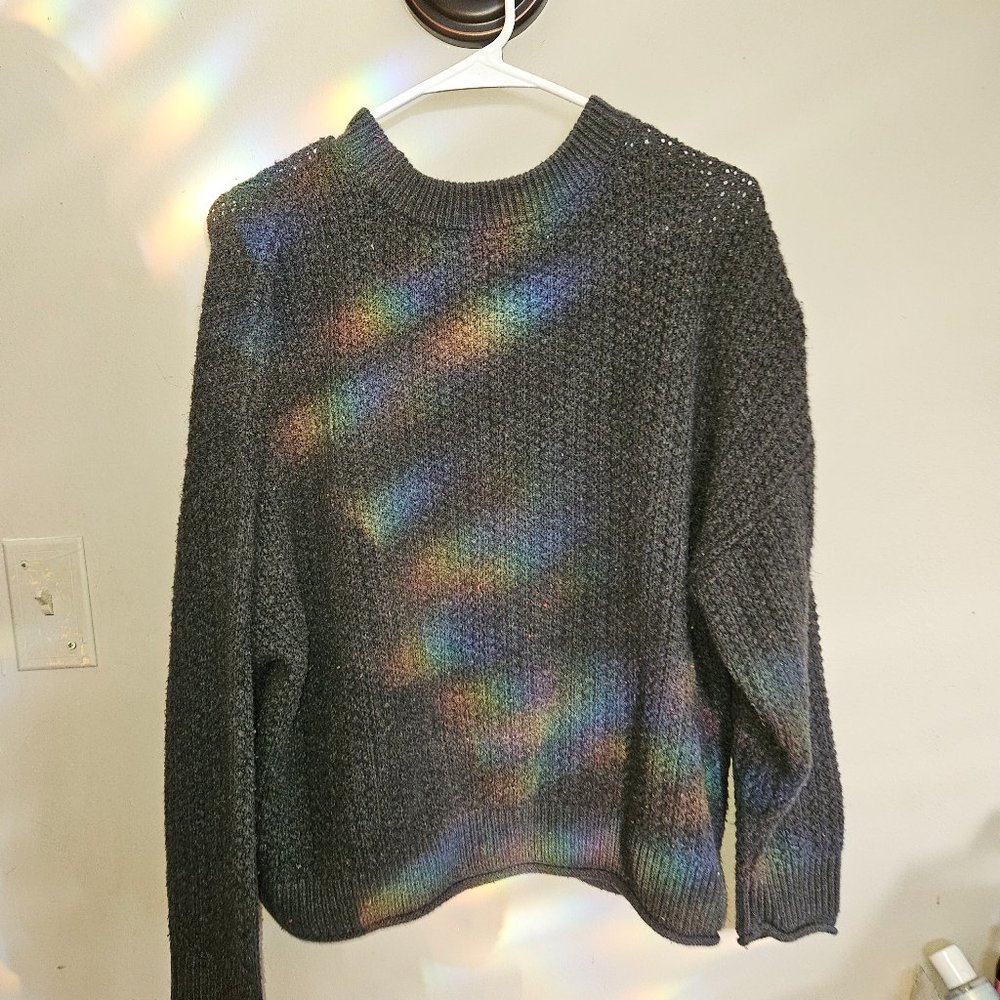 Dark grey knitted sweater
